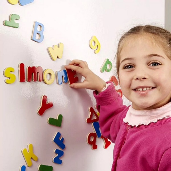 Продукт Melissa and Doug магнити в кутия - Дървени букви  - 0 - BG Hlapeta